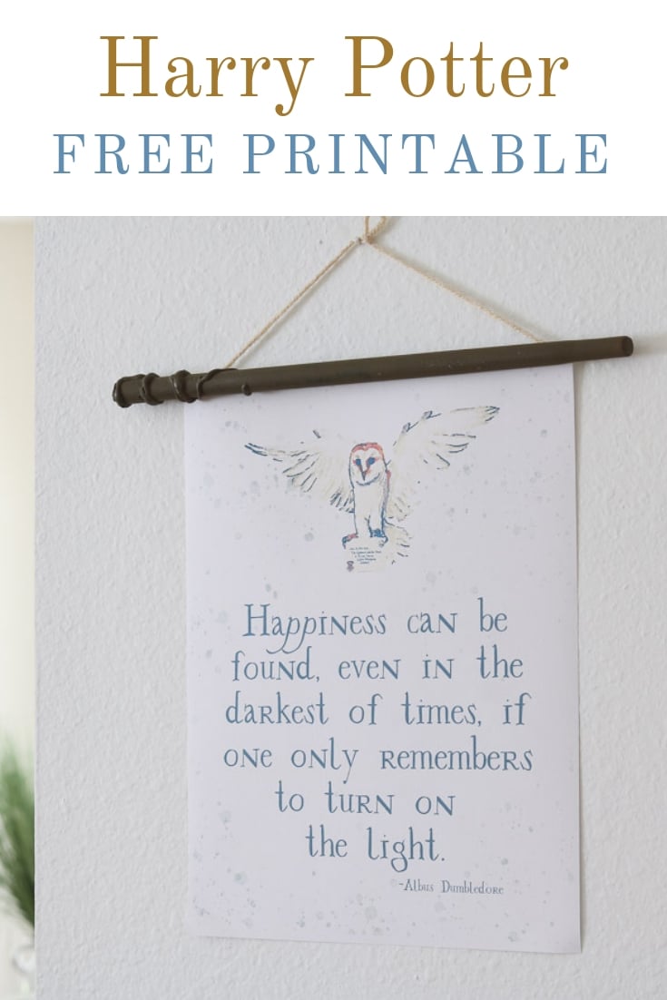 Harry Potter free printables and free downloads