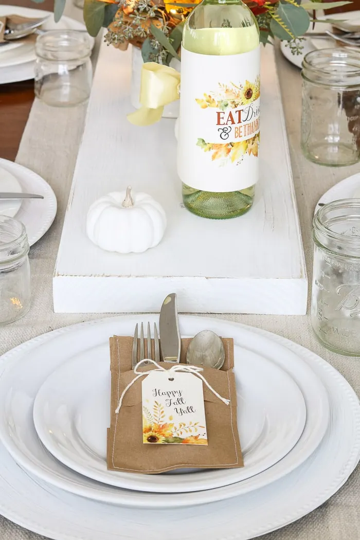 Thanksgiving table decorations DIY