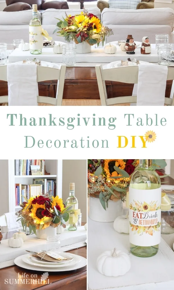 Thanksgiving table decoration DIY Pinterest