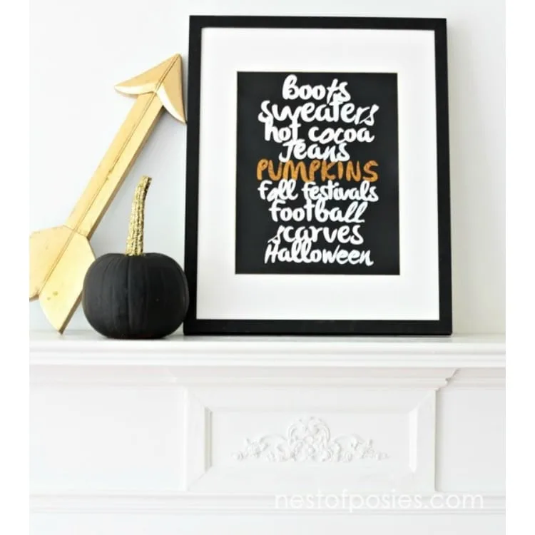 Free Halloween Printables by Nest of Posies with all favorite fall things