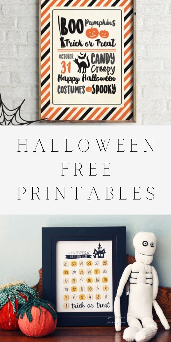 Halloween free printable ideas
