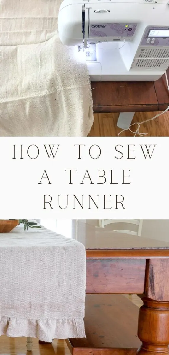 How to sew a table runner
