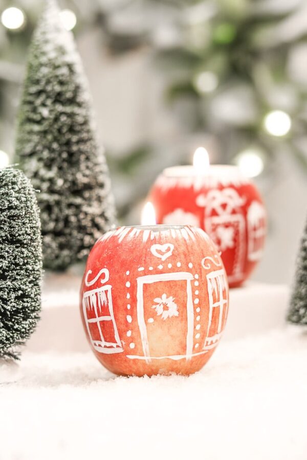 How to Make a Tea Light Christmas Village