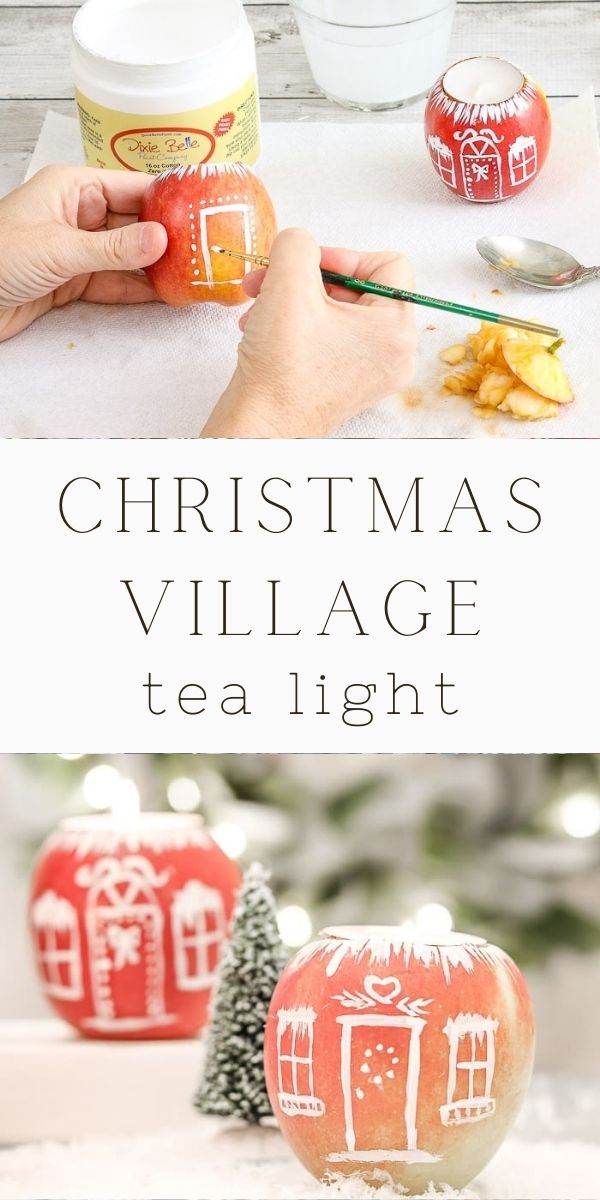 christmas village tea lights