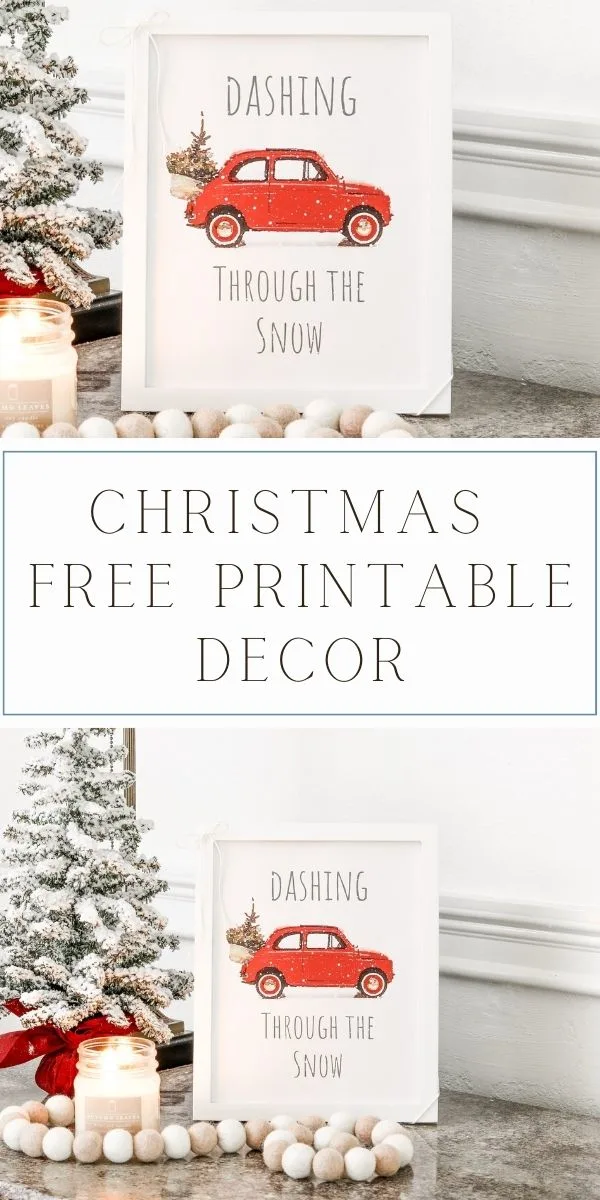 christmas free printable decor