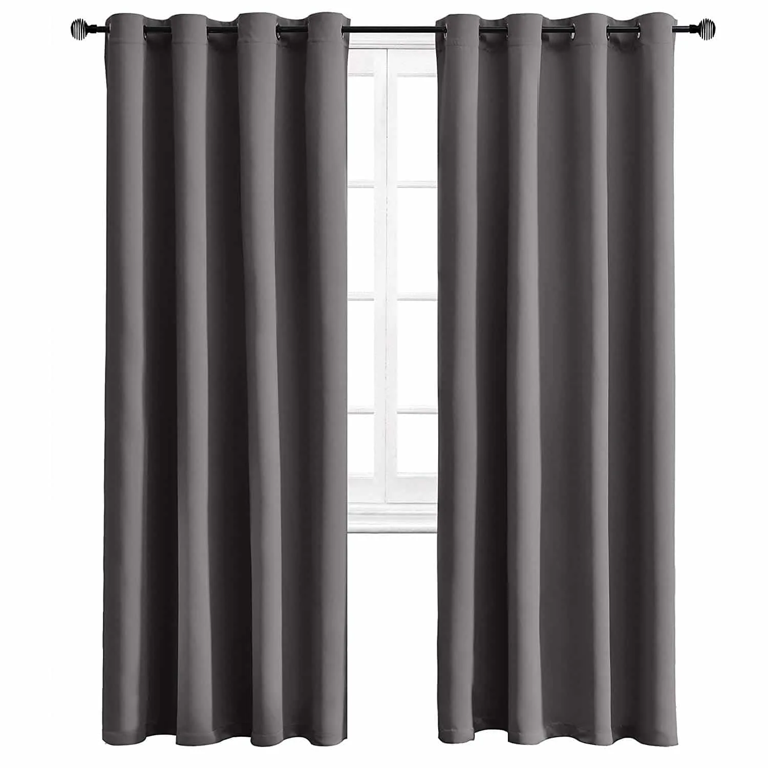 Curtains that keep the cold out by Wontex grey with grommets