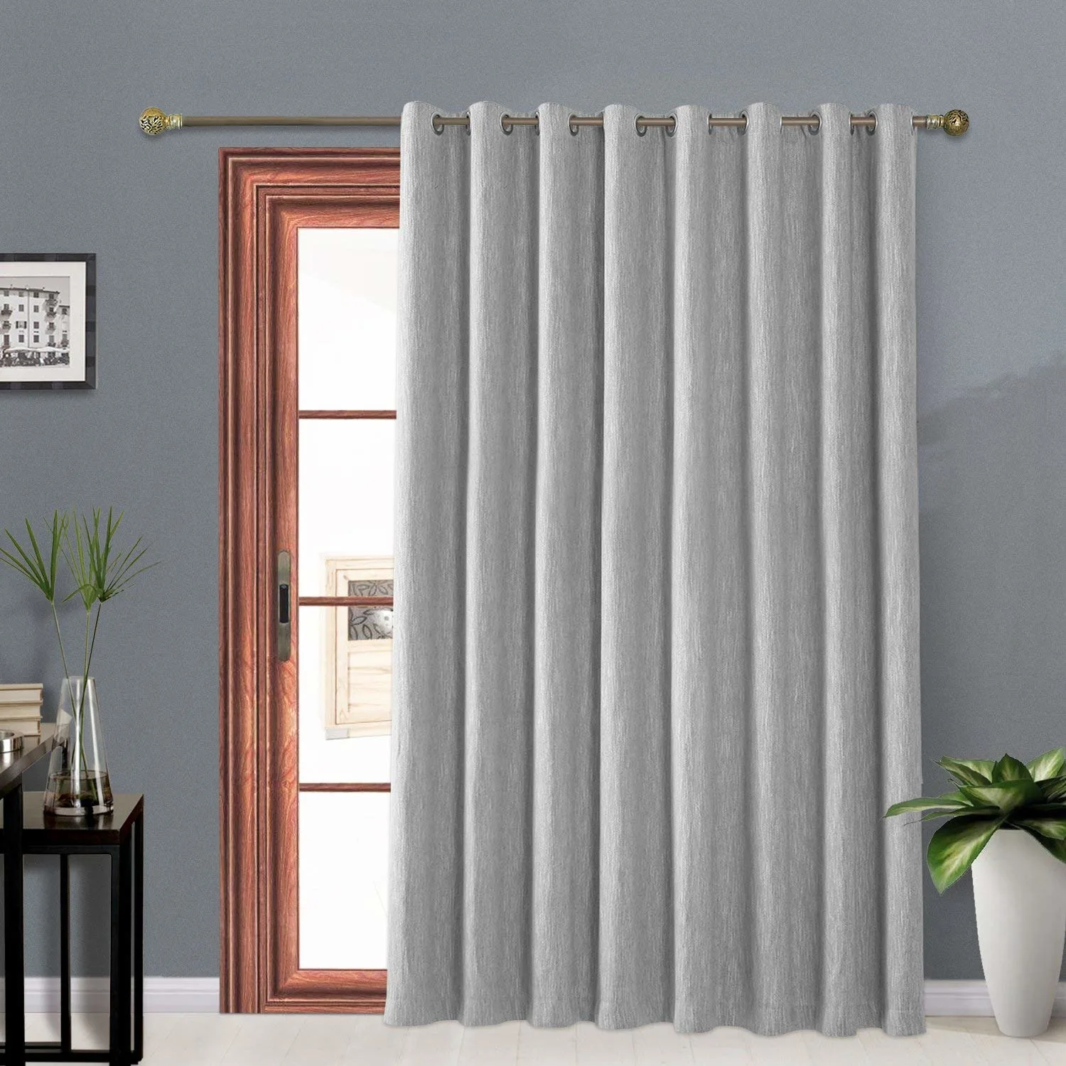 Curtains that keep the cold out Melodieux Elegant Curtains grey polyester cotton blend
