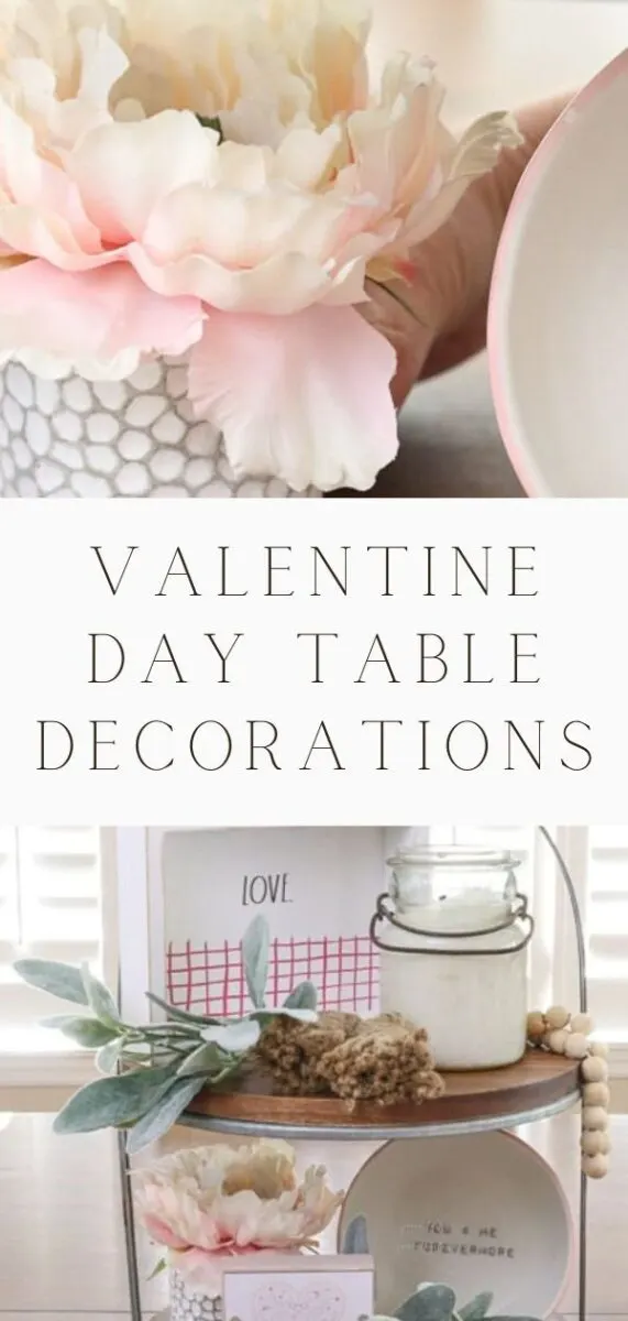 Valentine day table decorations
