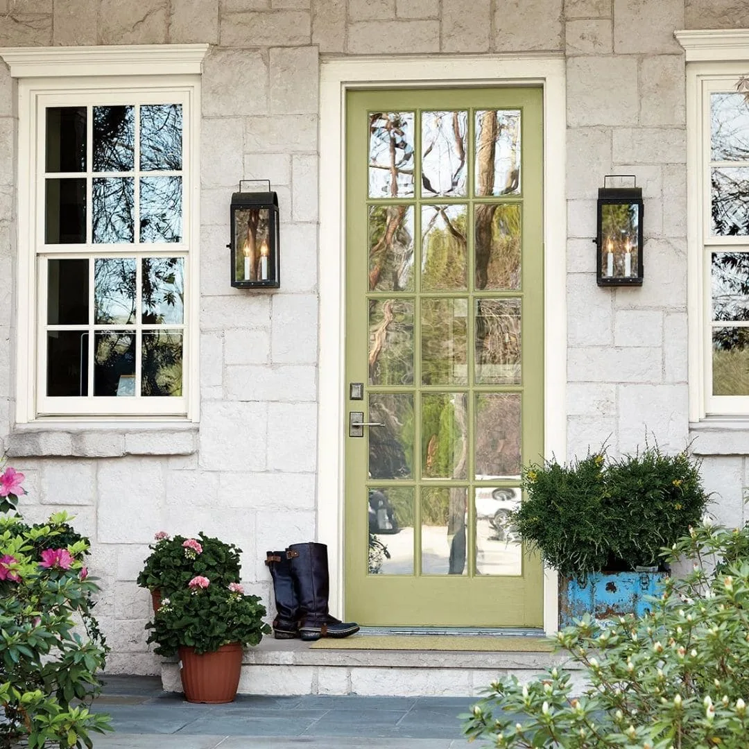 Behr has released their color of the year for 2020 to be Back to Nature S340-4 painted on a front door