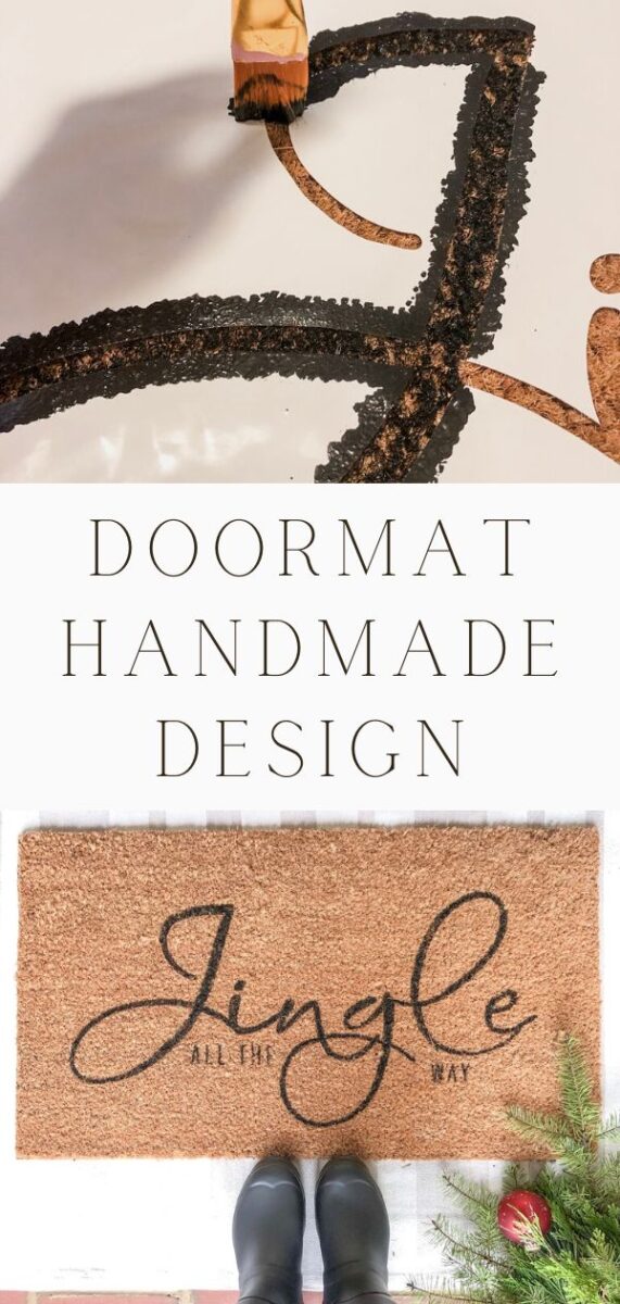 Doormat handmade design, custom doormat diy craft