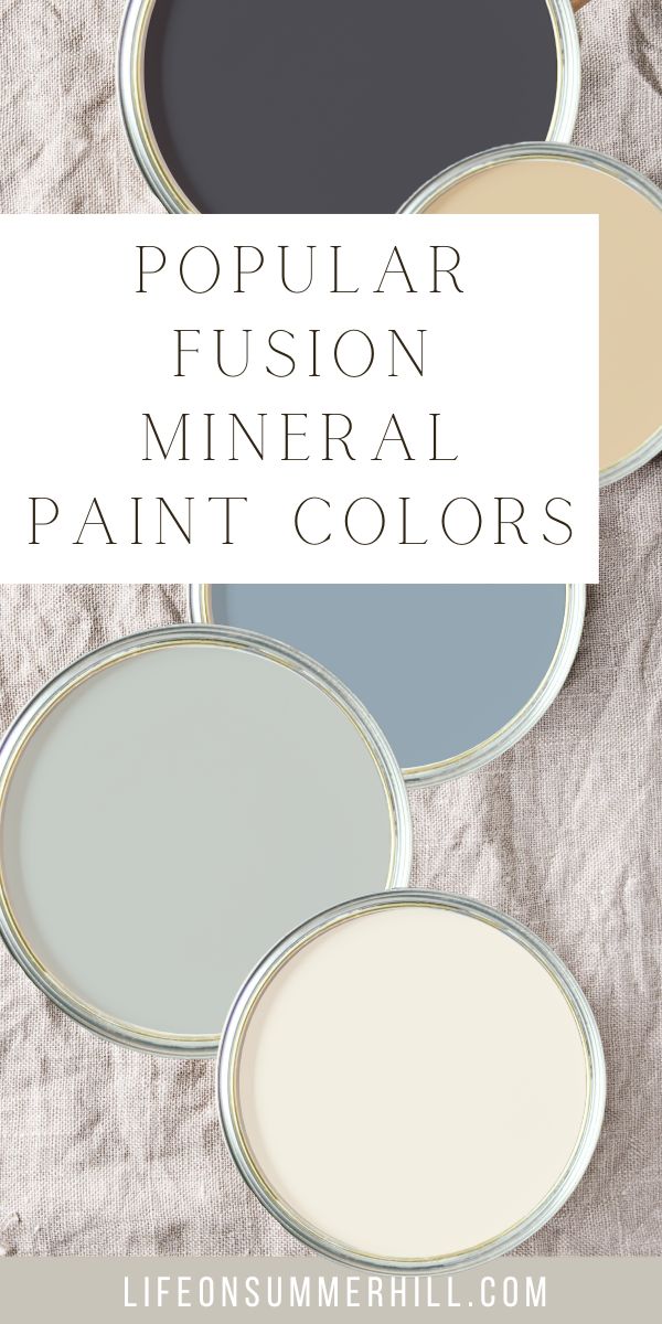 Popular fusion mineral paint colors