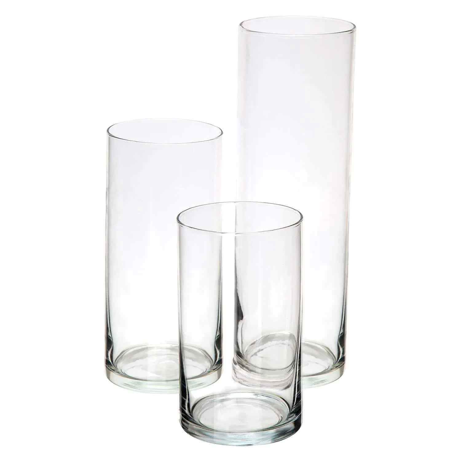 Italian Themed Dinner Party Glass Cylinder Vases