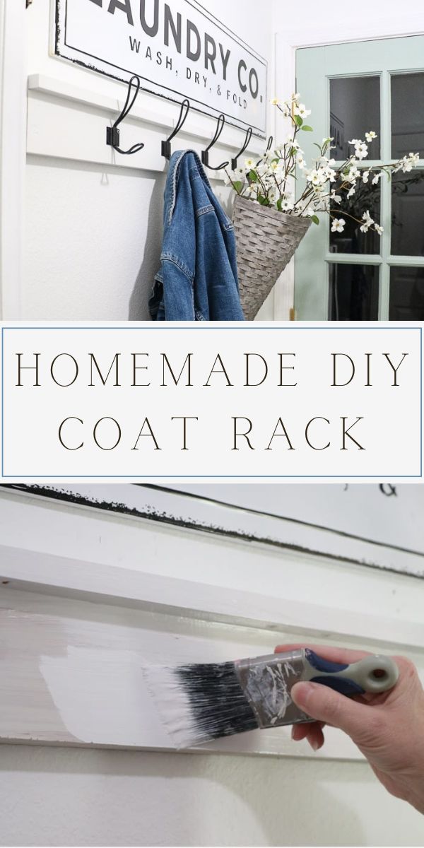 Homemade DIY Coat Rack