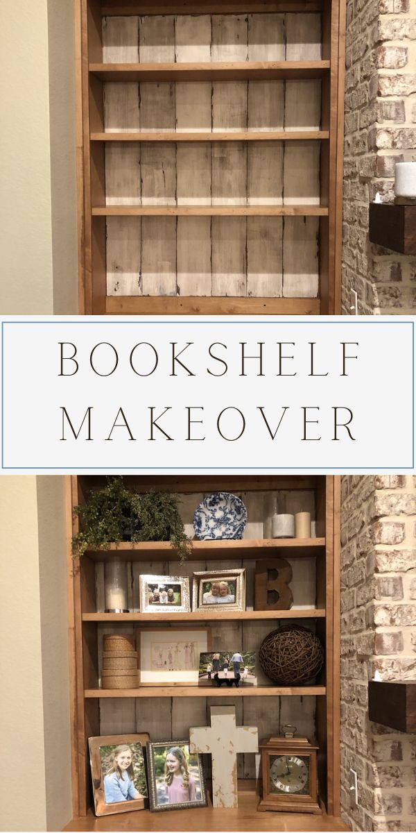 bookshelf makeover