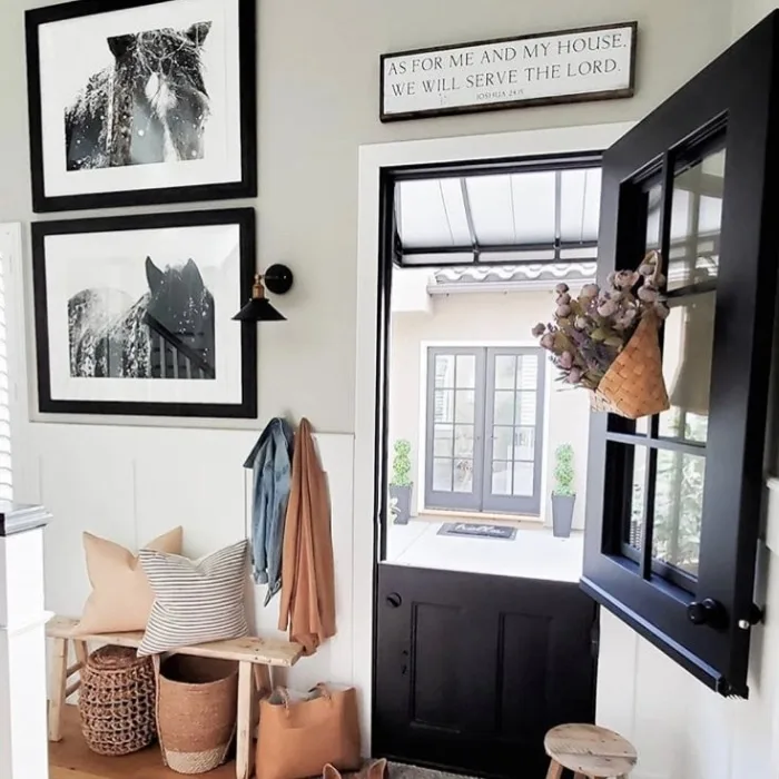 Modern Dutch Door Ideas by House Becomes Home with a black door to the outdoors