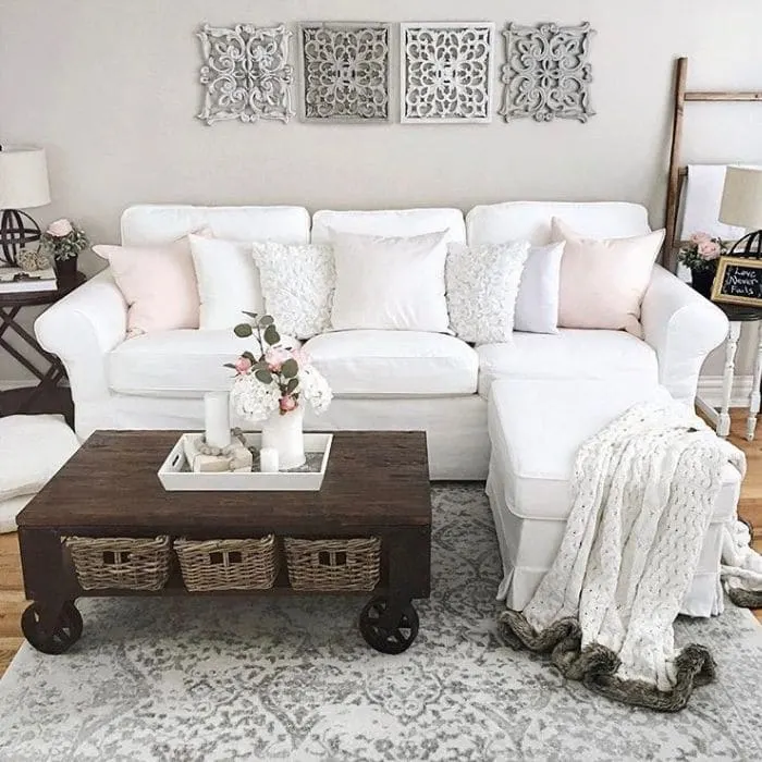 Slipcovered Sofa Ideas by Home with Kelly with a sofa cover from Ikea