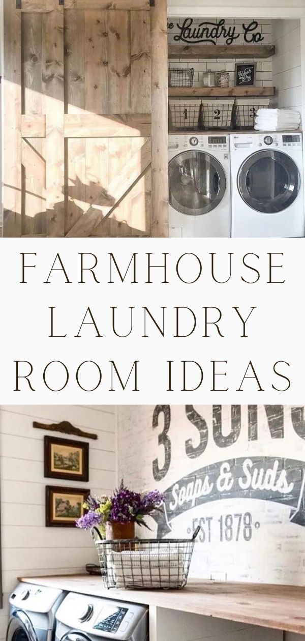 10 FARMHOUSE LAUNDRY ROOM IDEAS