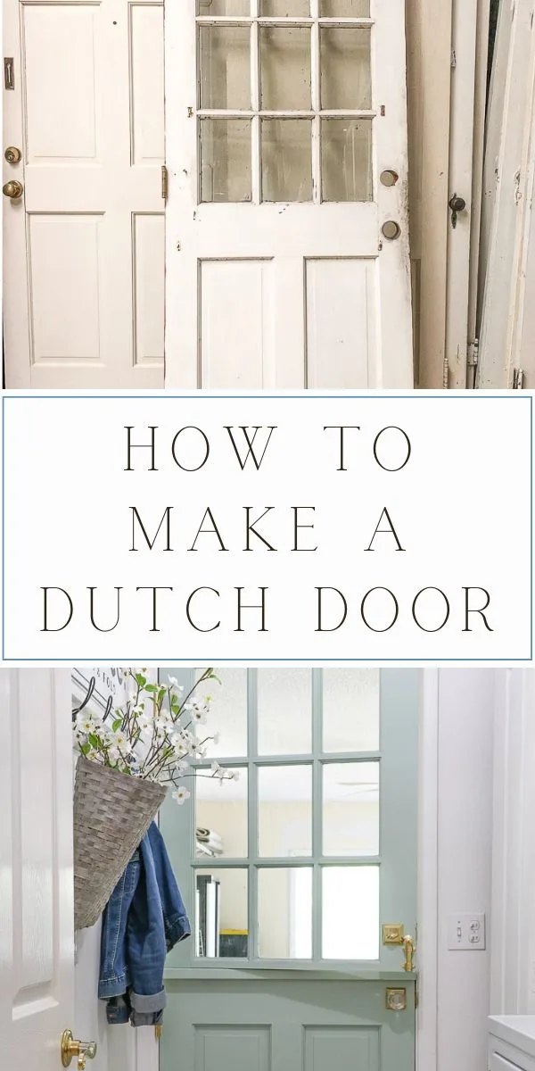 How to make a dutch door
