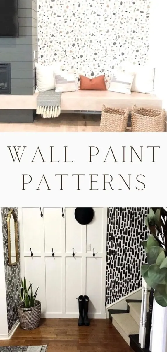 Creative freehand wall paint patterns