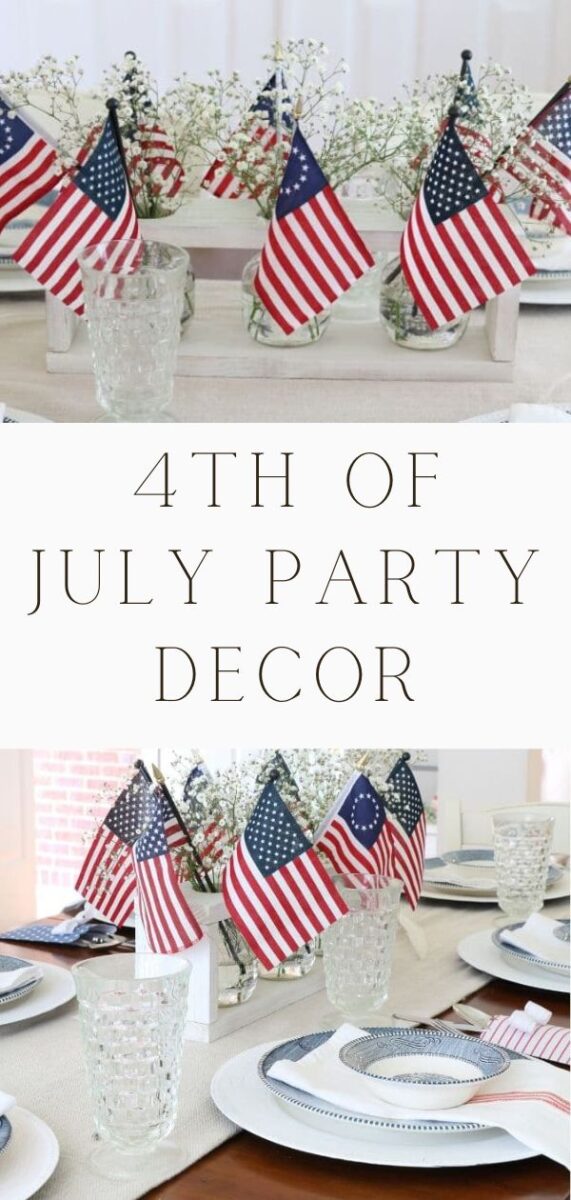 4th of July party decor and tablescape