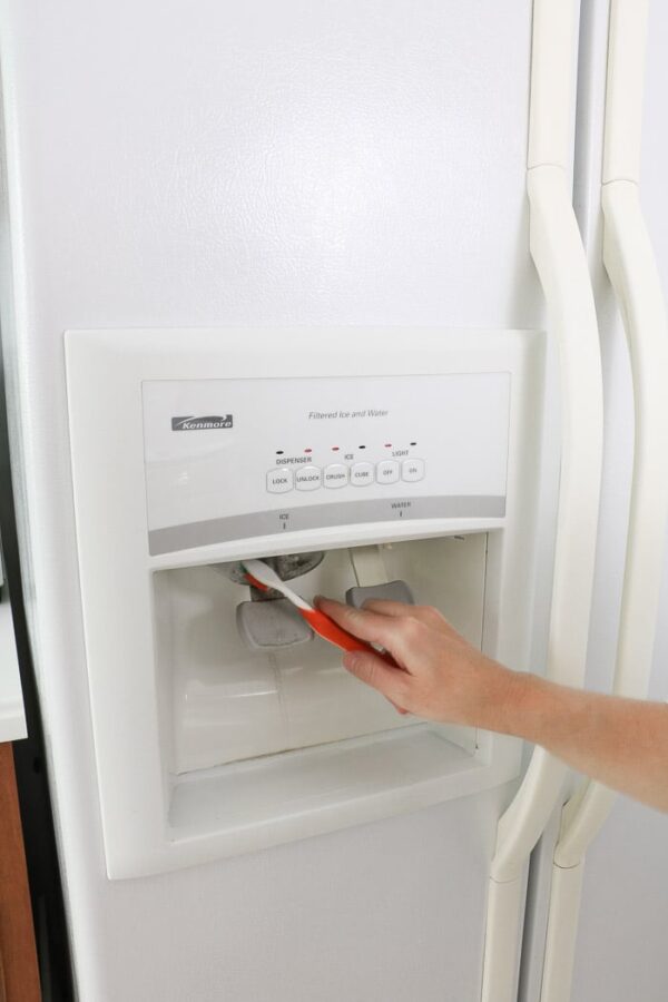 HOW TO CLEAN FRIDGE WATER DISPENSER AND ICE MAKER