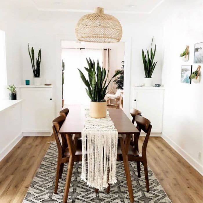 Macrame Home Decor Ideas by Cottage & Sea with a macrame table runner