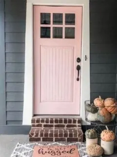 Modern front door paint colors pink