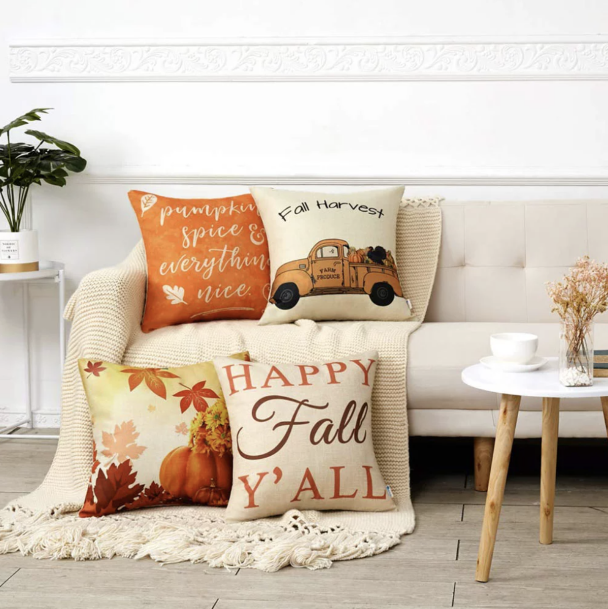 fall theme pillow covers