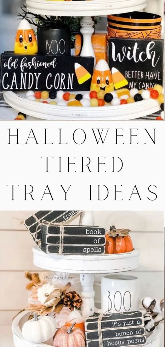 Halloween tiered tray ideas