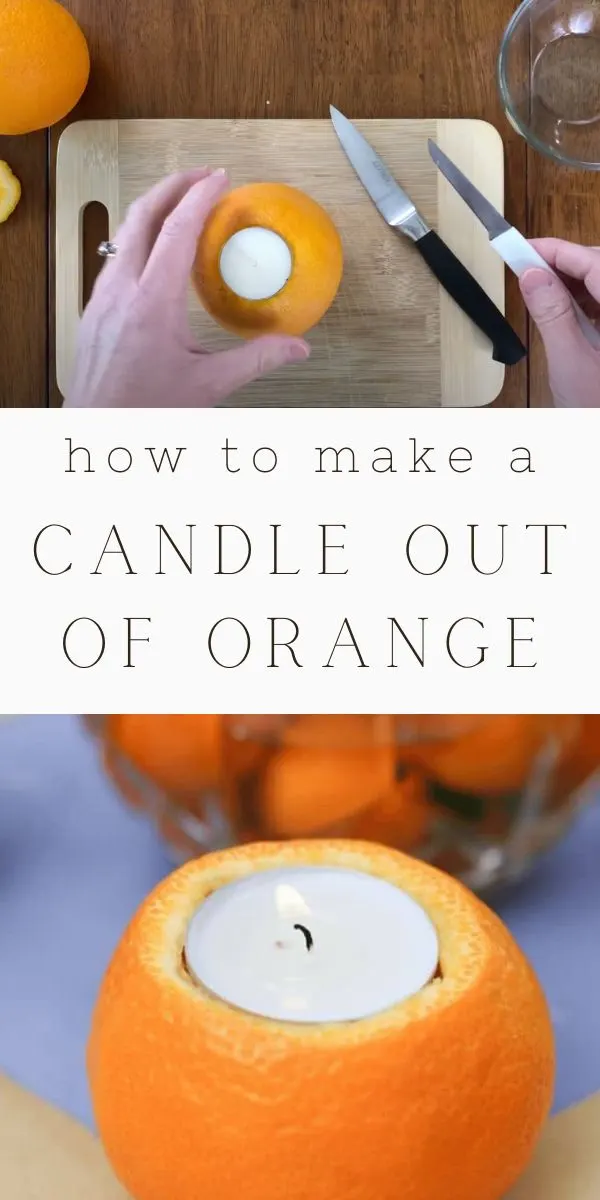 how to make a candle out of an orange