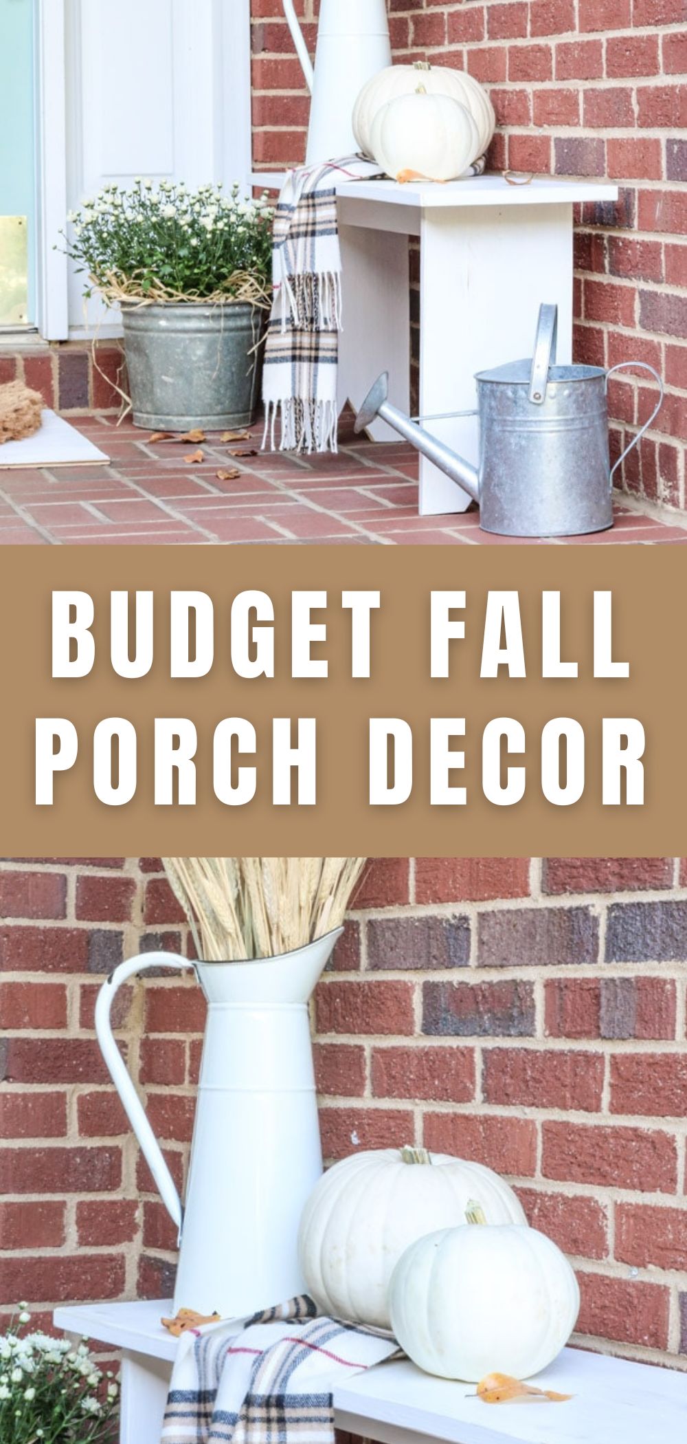 FALL FRONT PORCH DECORATING IDEAS ON A BUDGET