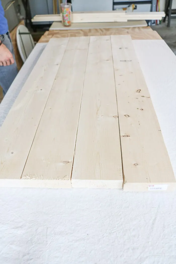 how to build a farmhouse table Start with the top