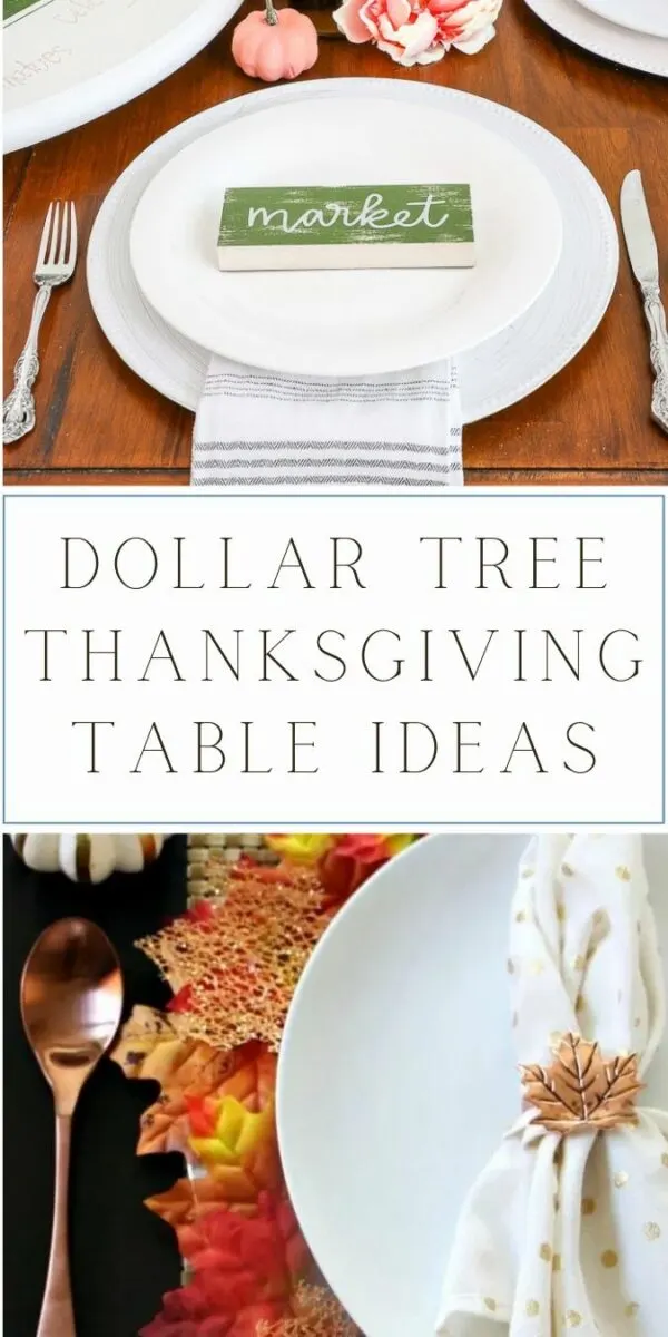Dollar Tree thanksgiving table ideas