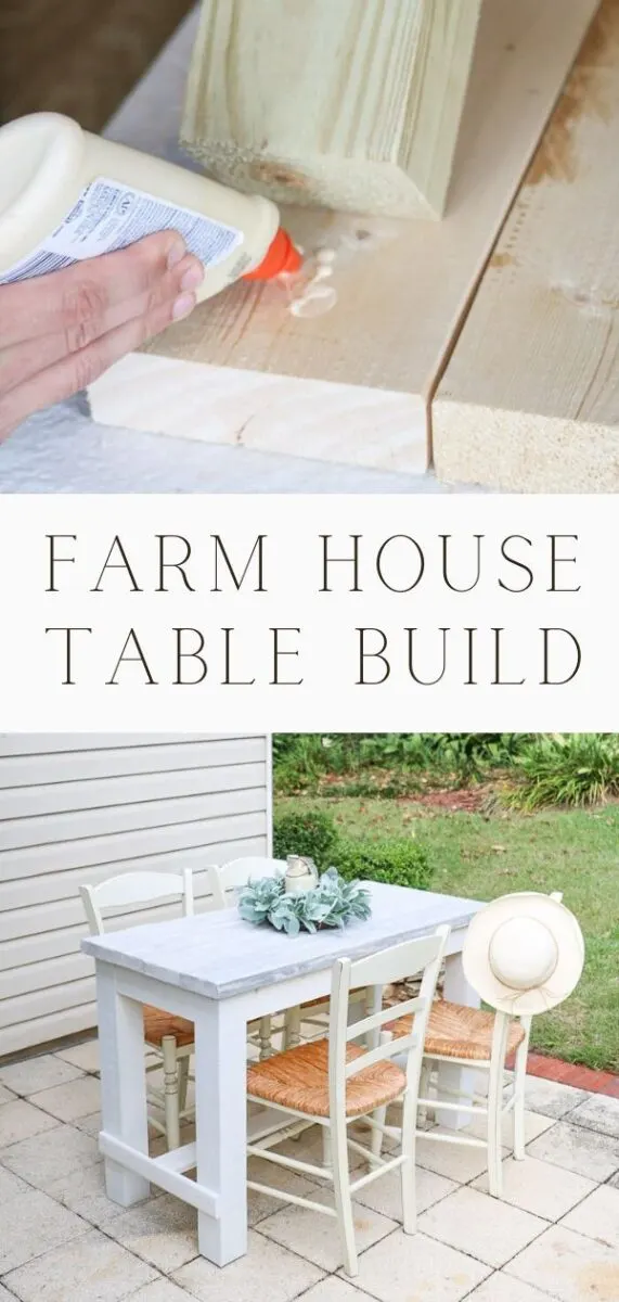 Farm house table build