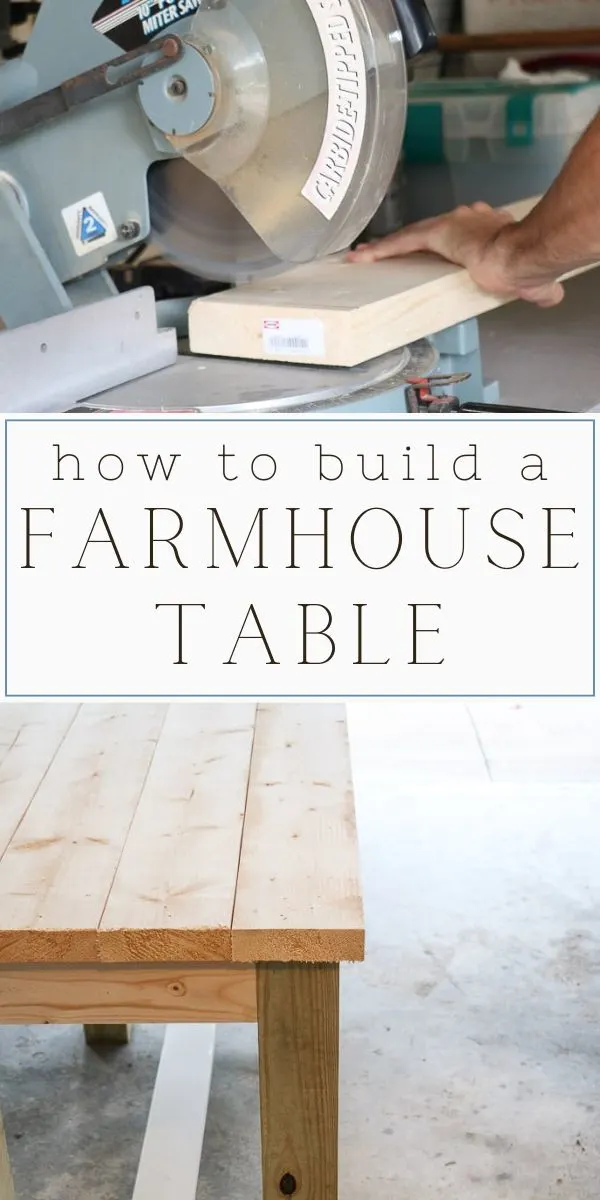 How to build a farmhouse table