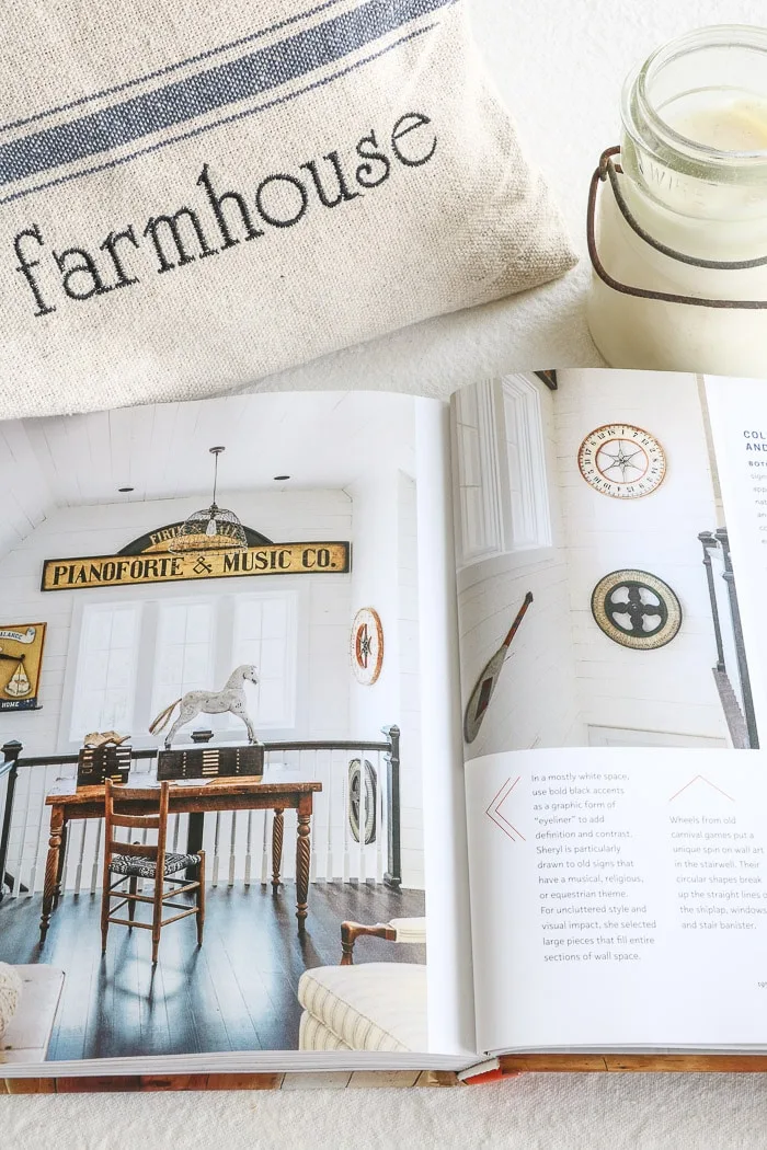 City Farmhouse Style by Kim Leggett.  This wonderful book filled with antique decorating advice.  Truly one of the best interior design book for beginners