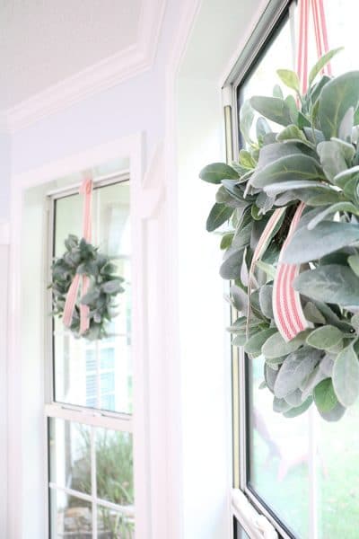 HOW TO HANG WREATHS ON WINDOWS WITH RIBBON