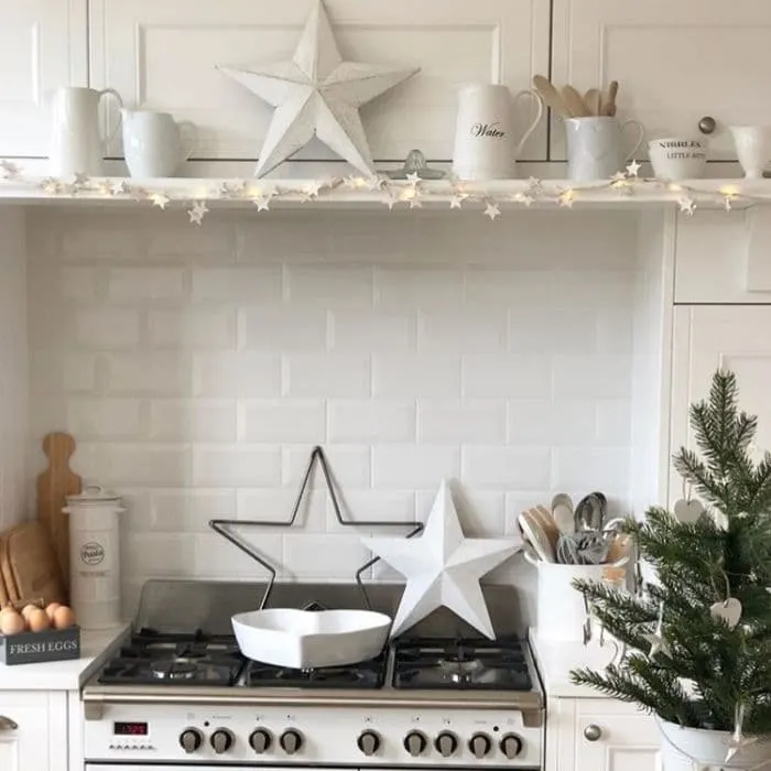 Christmas Kitchen Decor by Hearts of Claremont with star decor