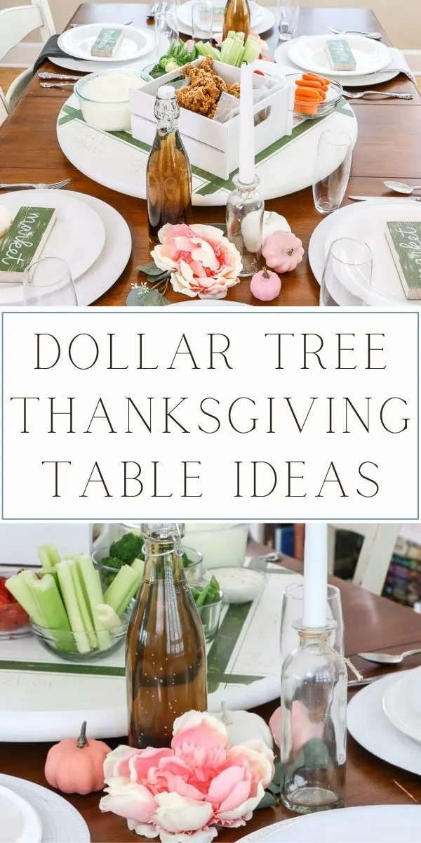 Dollar Tree Thanksgiving table ideas