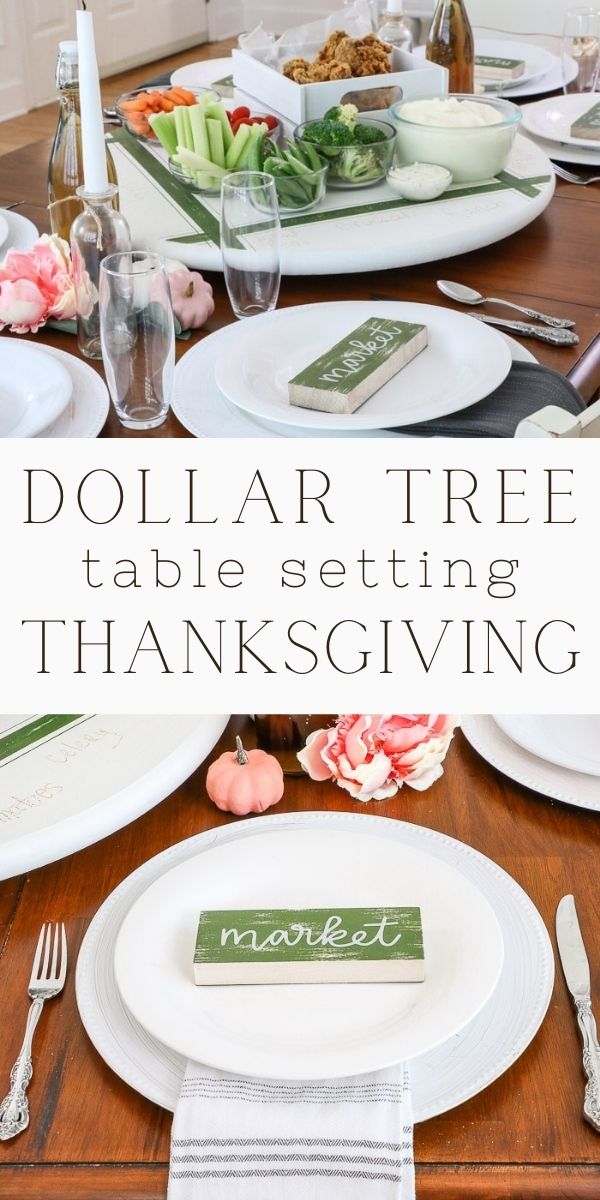 dollar tree thanksgiving table setting idea