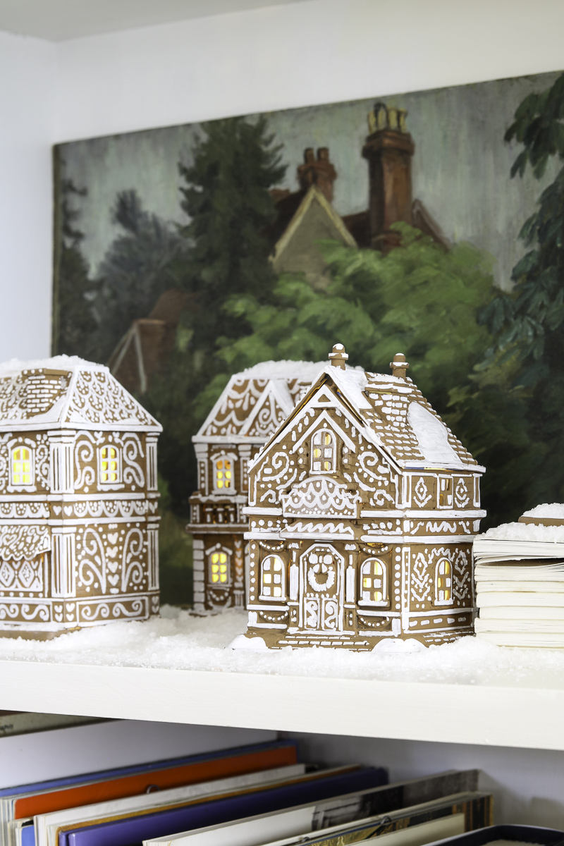 Dollar store gingerbread house diy decoration for christmas home tour