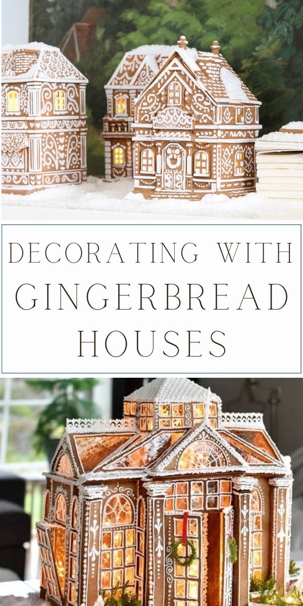 Decorating with gingerbread houses