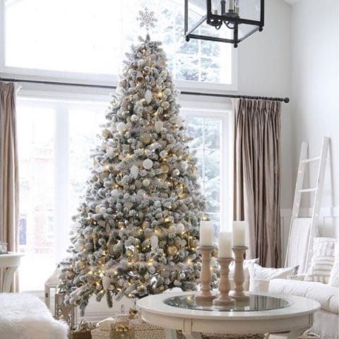 WHITE CHRISTMAS TREE IDEAS - LIFE ON SUMMERHILL