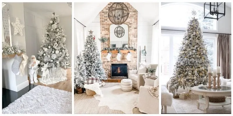 WHITE CHRISTMAS TREE IDEAS - LIFE ON SUMMERHILL