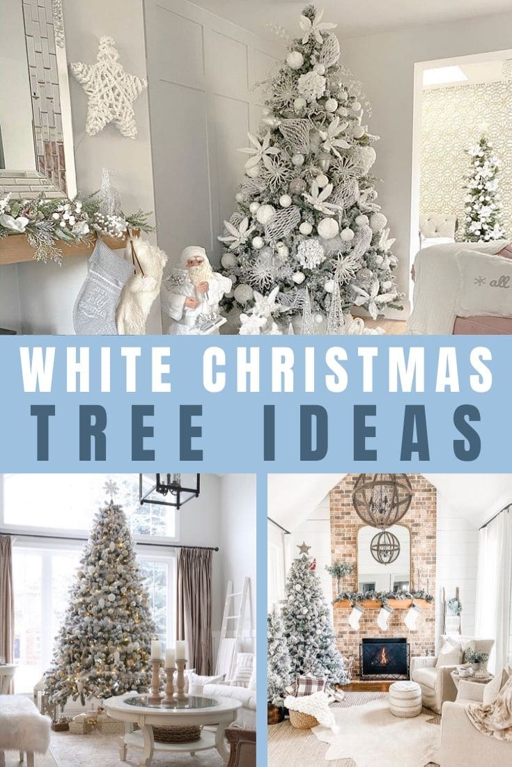 WHITE CHRISTMAS TREE IDEAS - LIFE ON SUMMERHILL