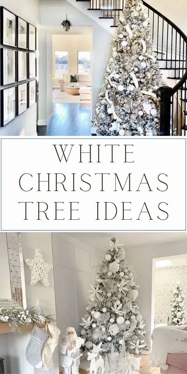 White Christmas tree decor ideas