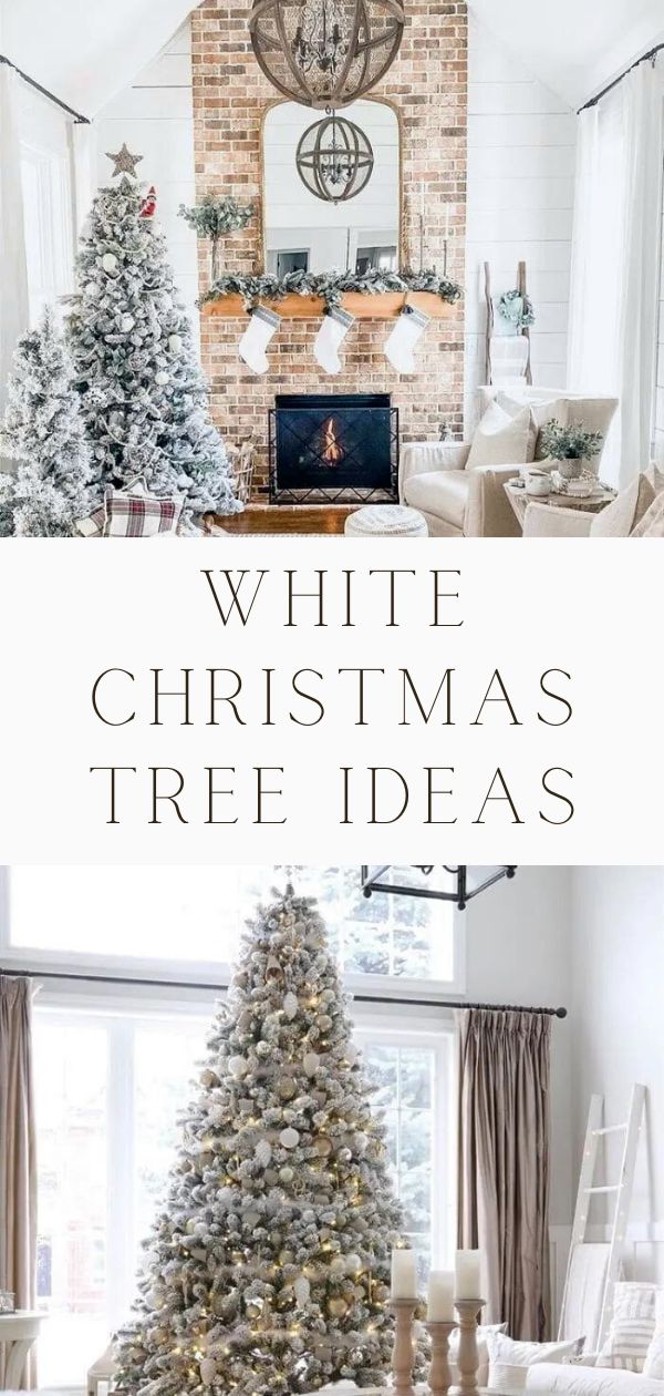 WHITE CHRISTMAS TREE IDEAS - LIFE ON SUMMERHILL