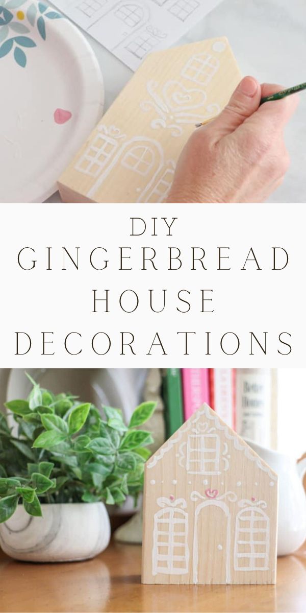 DIY gingerbread house decorations