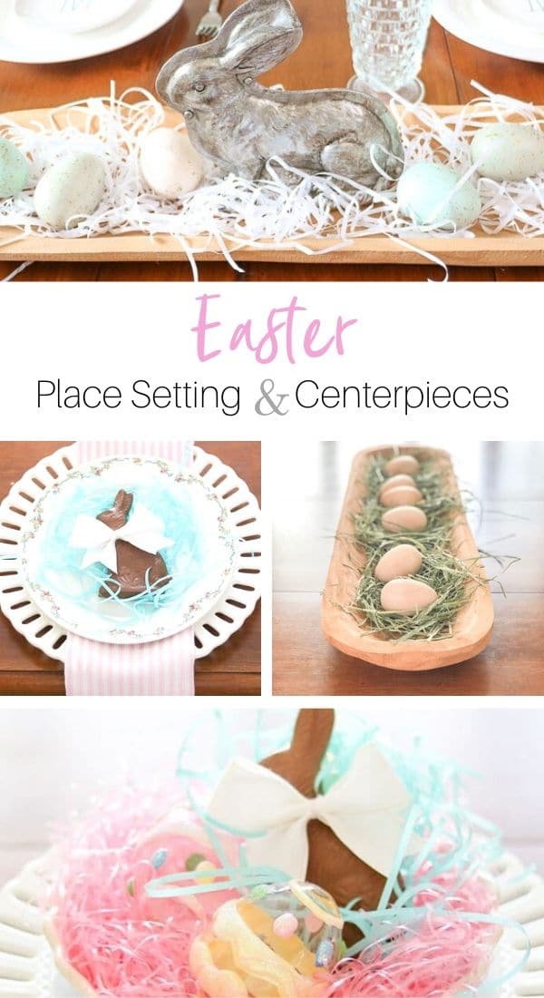 EASY EASTER PLACE SETTING IDEAS AND CENTERPIECES