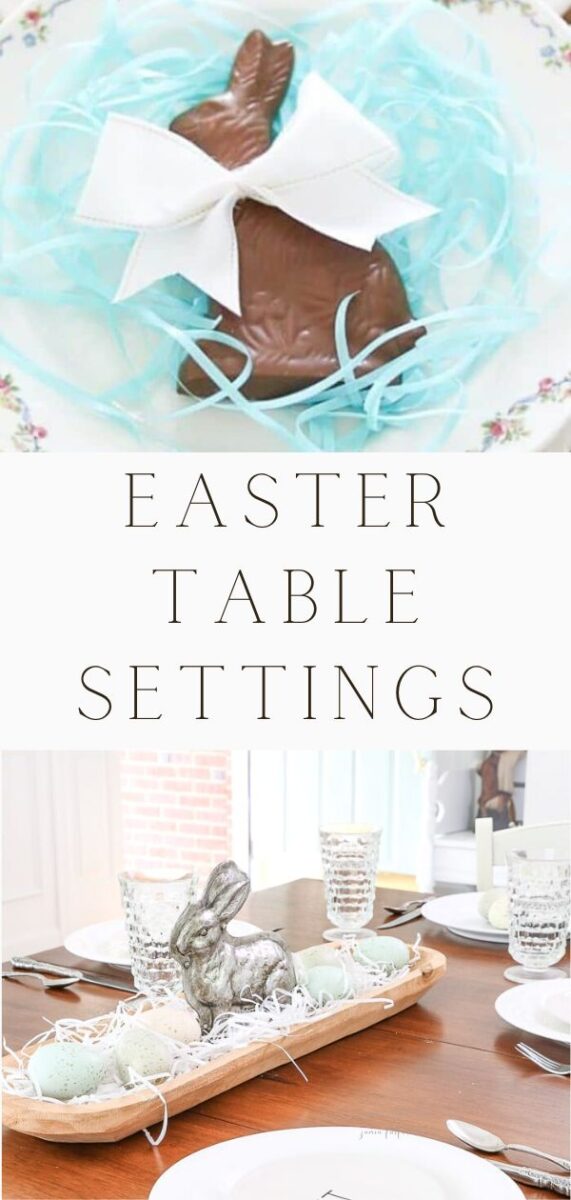 Easter table settings